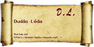 Dudás Léda névjegykártya